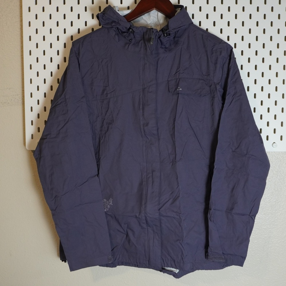 Paradox Outdoor‎ Hooded Rain Jacket Lightweight Nylon Blend Gray Size L
